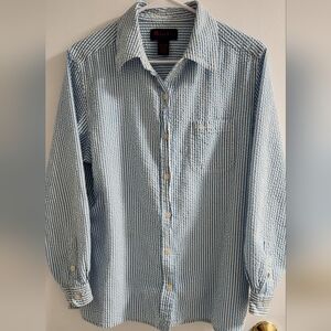 Denim & Co. Vintage Seersucker Top, Size M